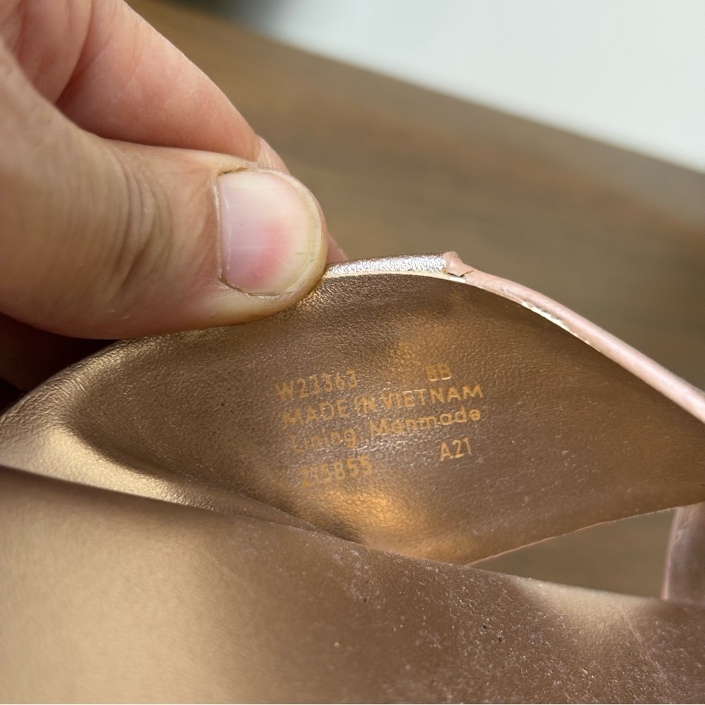 Cole Haan Metallic Rose Gold Sandals - Picture 10 of 11